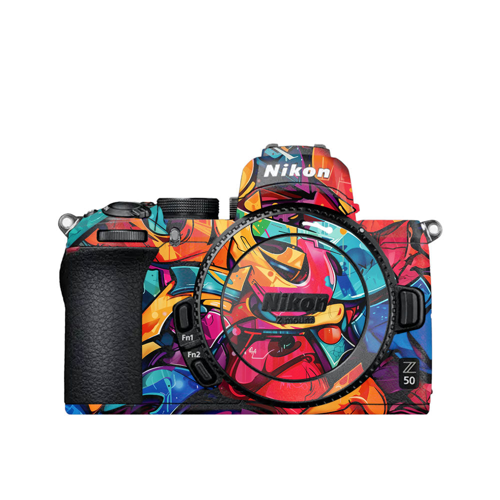 Urban Graffiti Explosion Nikon Z50 Camera Skin