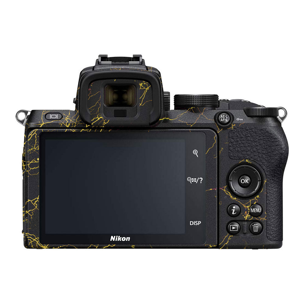 Electric Gold Veins Nikon Z50 Camera Skin
