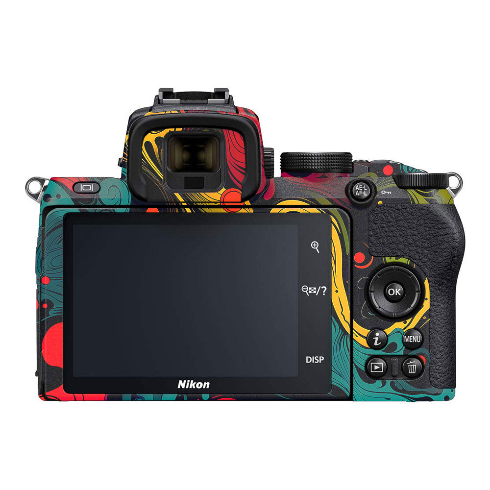 Psychedelic Color Swirl Nikon Z50 Camera Skin