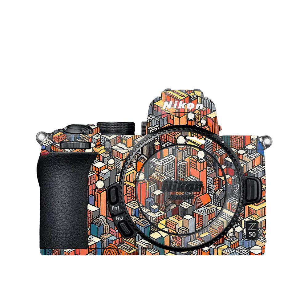Isometric Cityscape Nikon Z50 Camera Skin