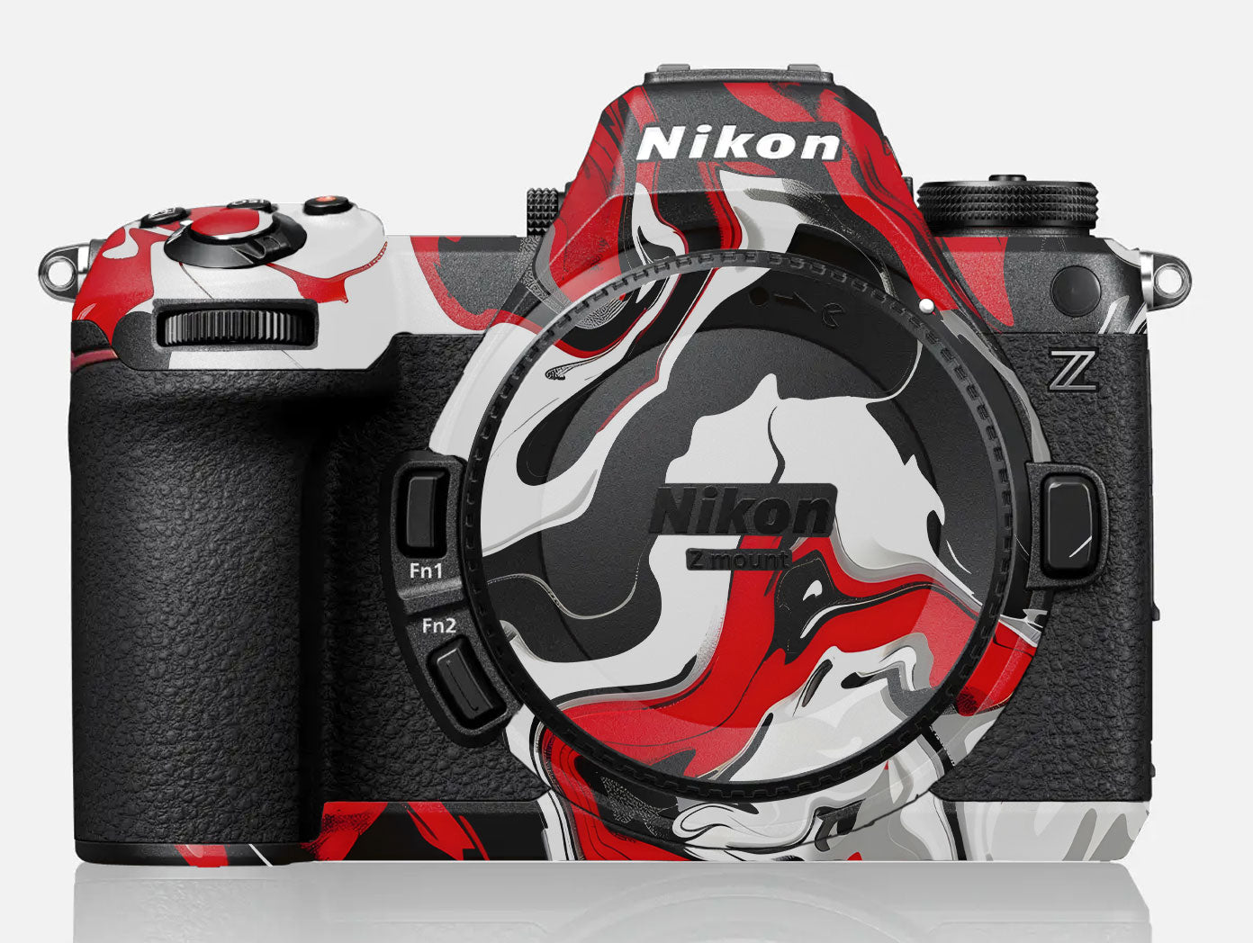 Scarlet and White Motion Nikon Z6 III Camera Skin