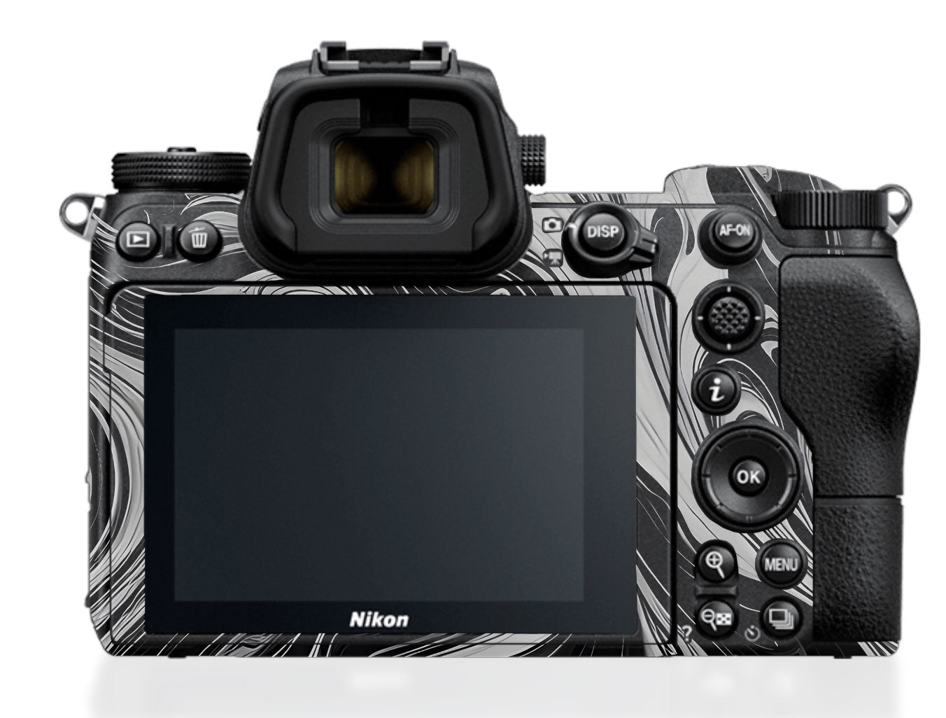 Black and White Marble Nikon Z6 III Camera Skin