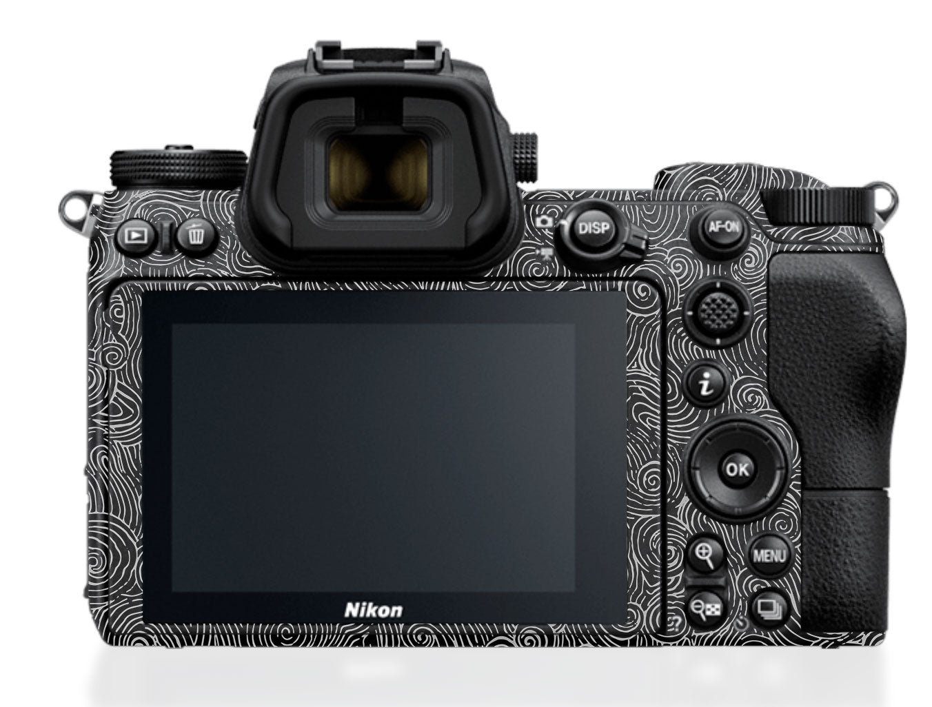 White Spirals Nikon Z6 III Camera Skin
