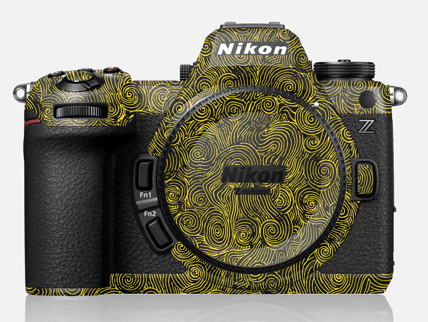 Yellow Spirals Nikon Z6 III Camera Skin