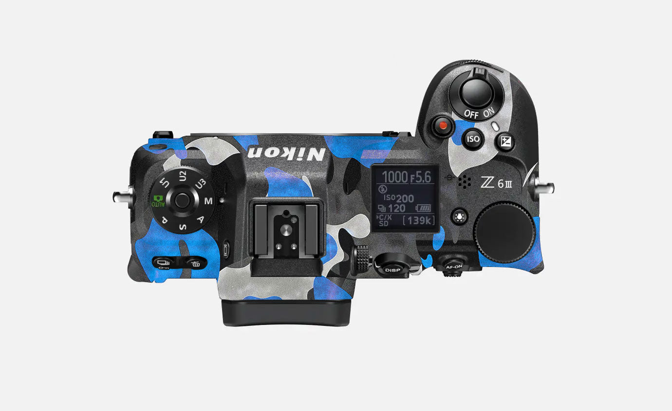 Blue Grey Camo Nikon Z6 III Camera Skin