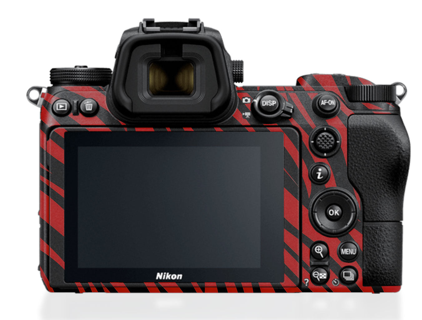 Red and Black Stripes Nikon Z6 III Camera Skin
