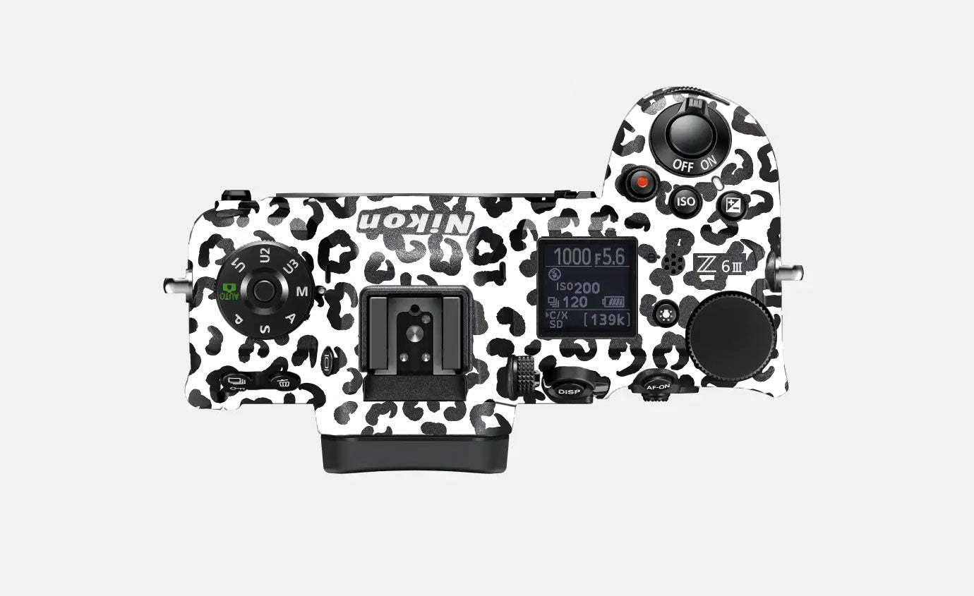 White Leopard Nikon Z6 III Camera Skin