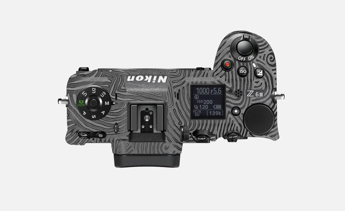 Monochrome Line Maze Nikon Z6 III Camera Skin