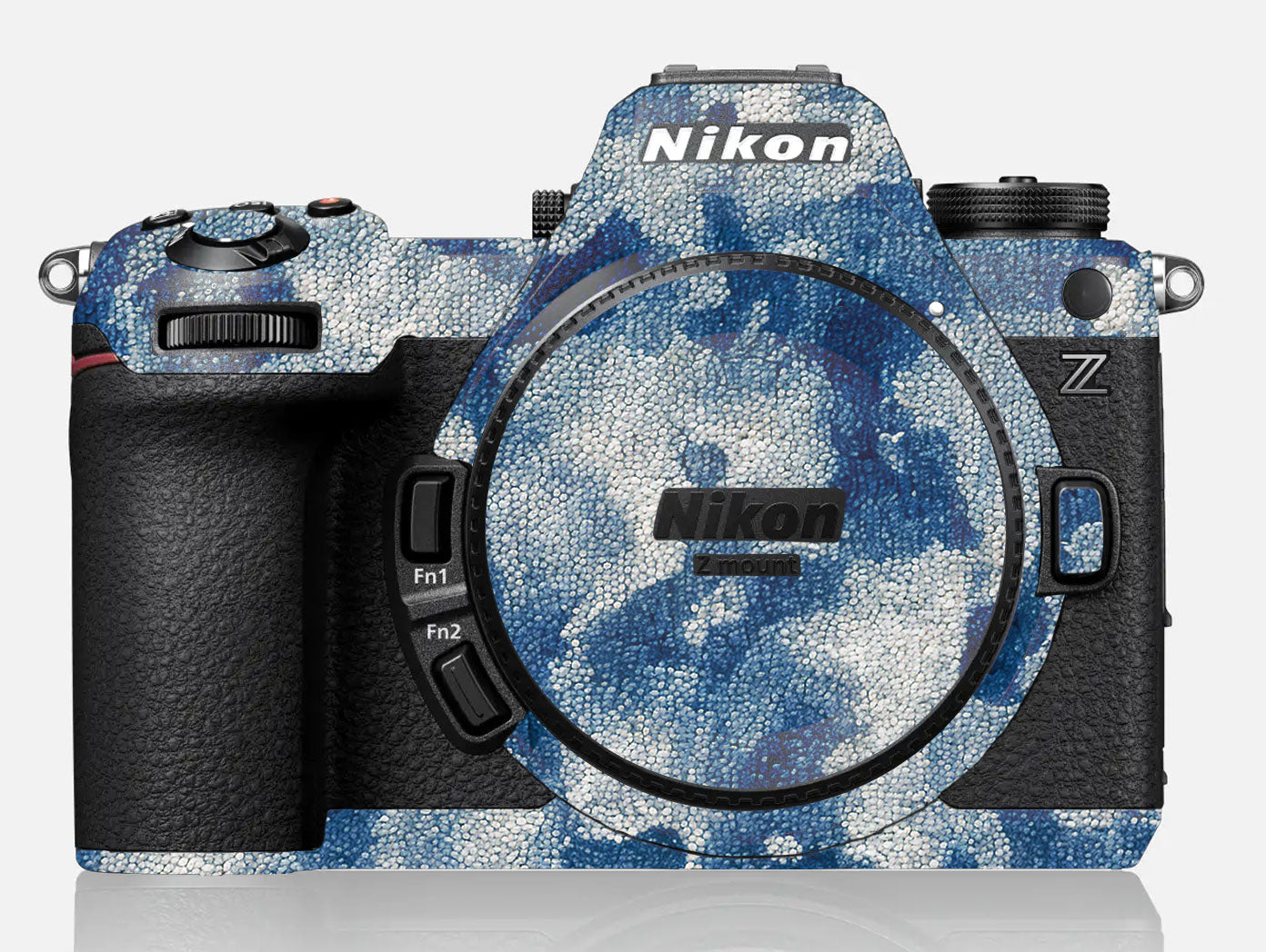 Blue Watercolor Fabric Nikon Z6 III Camera Skin
