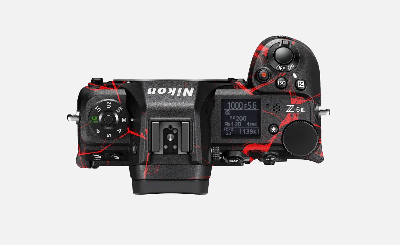 Red Neural Grid Nikon Z6 III Camera Skin