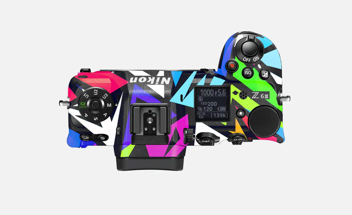 Bold Geometric Pop Nikon Z6 III Camera Skin