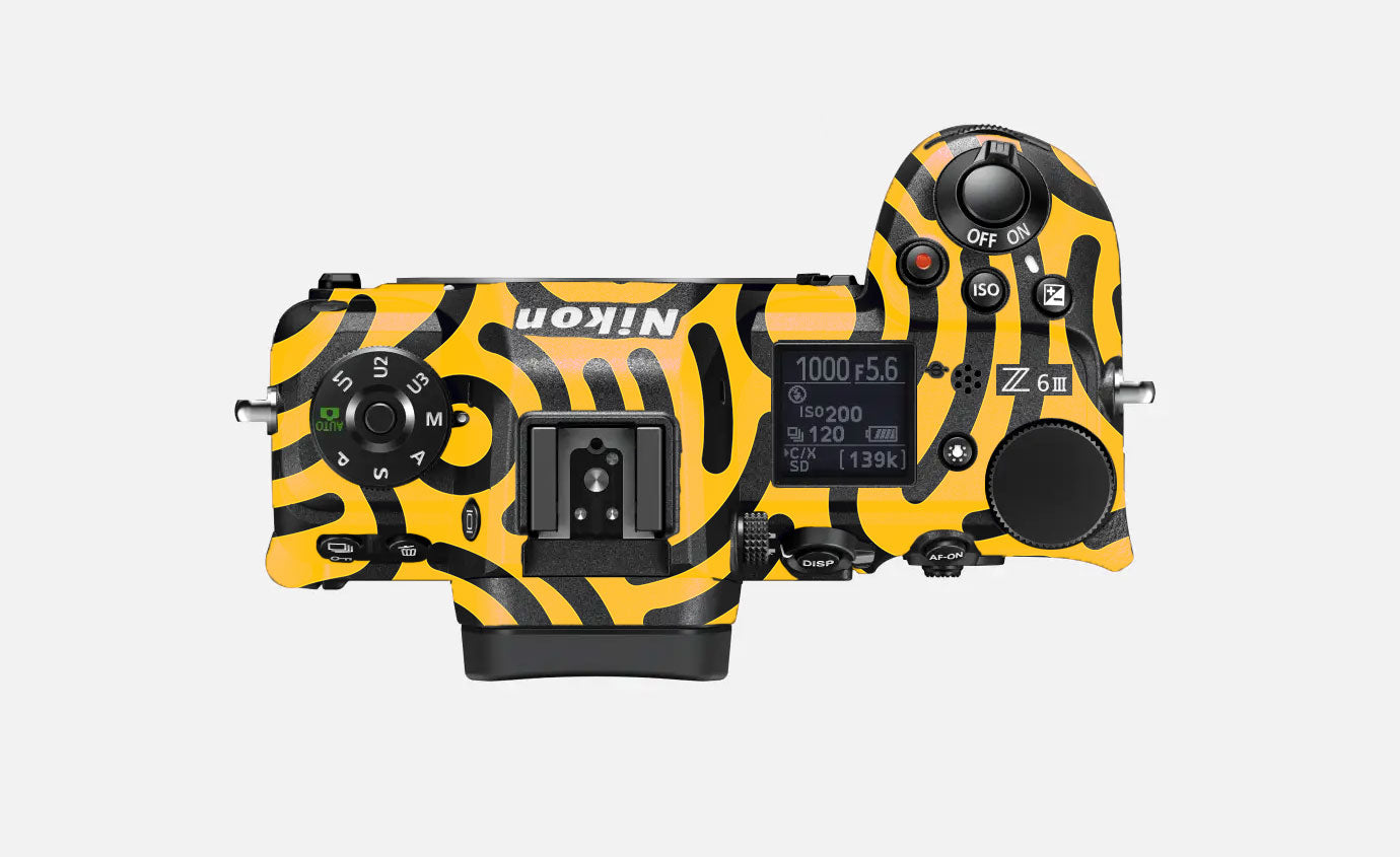 Minimal Yellow Wave Nikon Z6 III Camera Skin