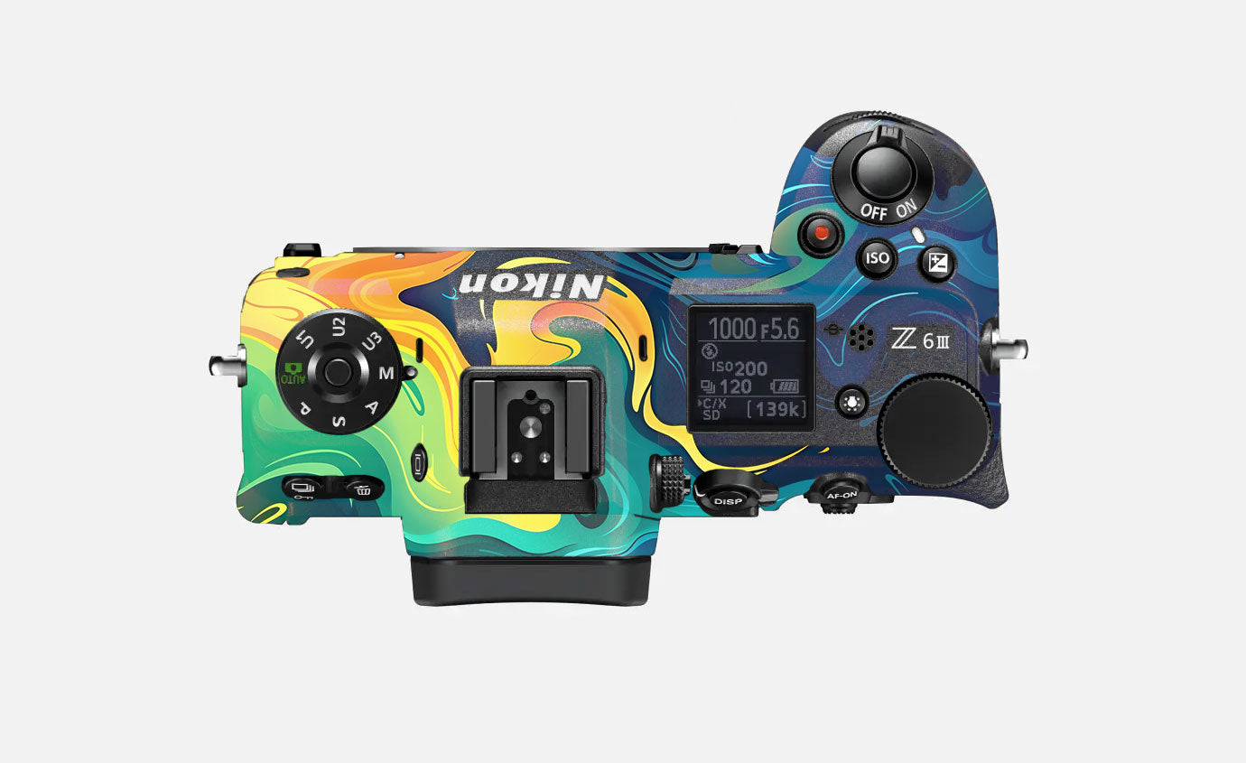 Rainbow Liquid Fusion Nikon Z6 III Camera Skin