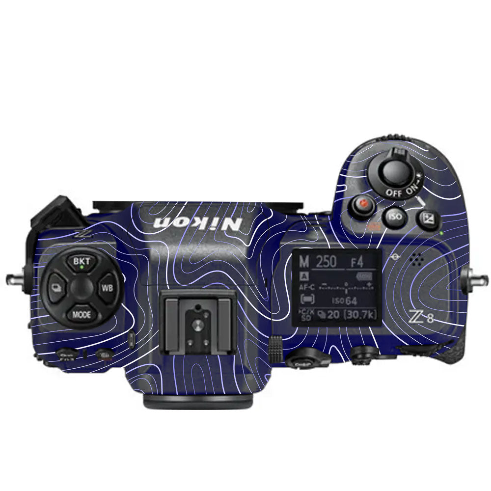 Deep Blue Contour Nikon Z8 Camera Skin