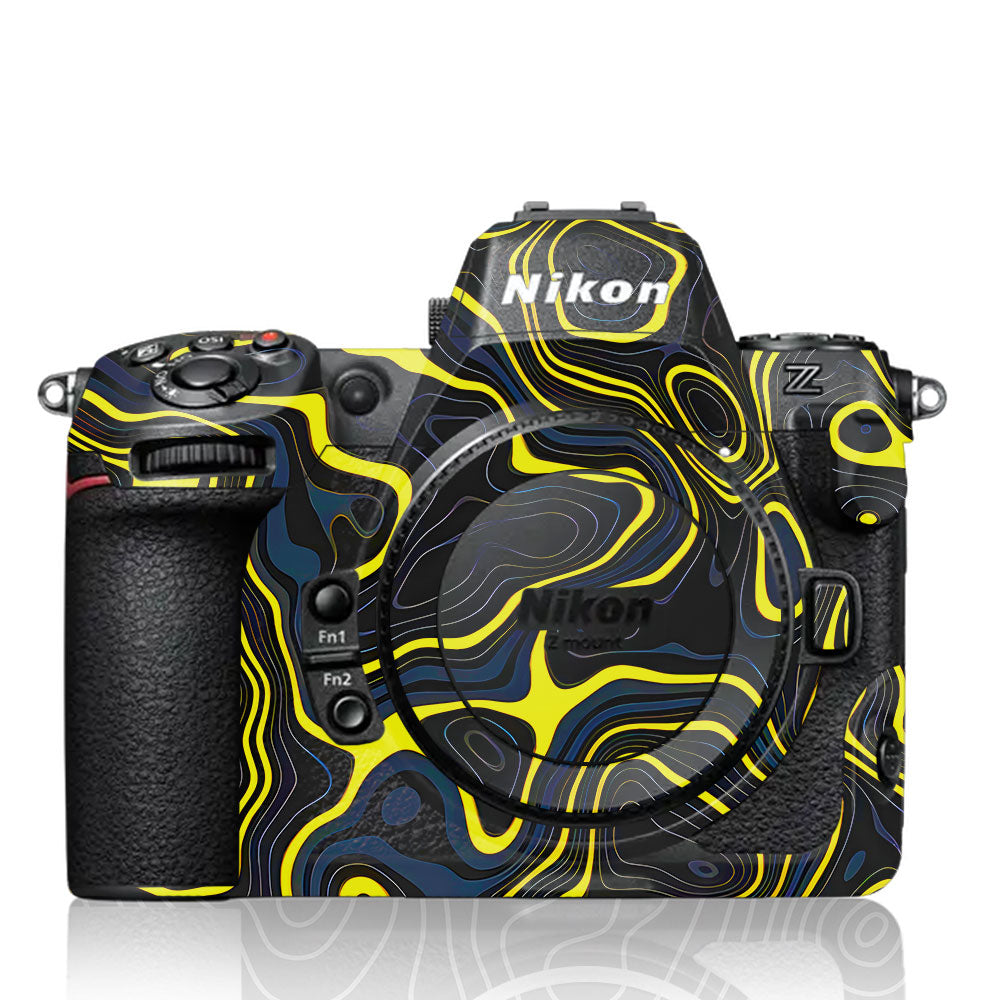 Neon Lava Contours Nikon Z8 Camera Skin
