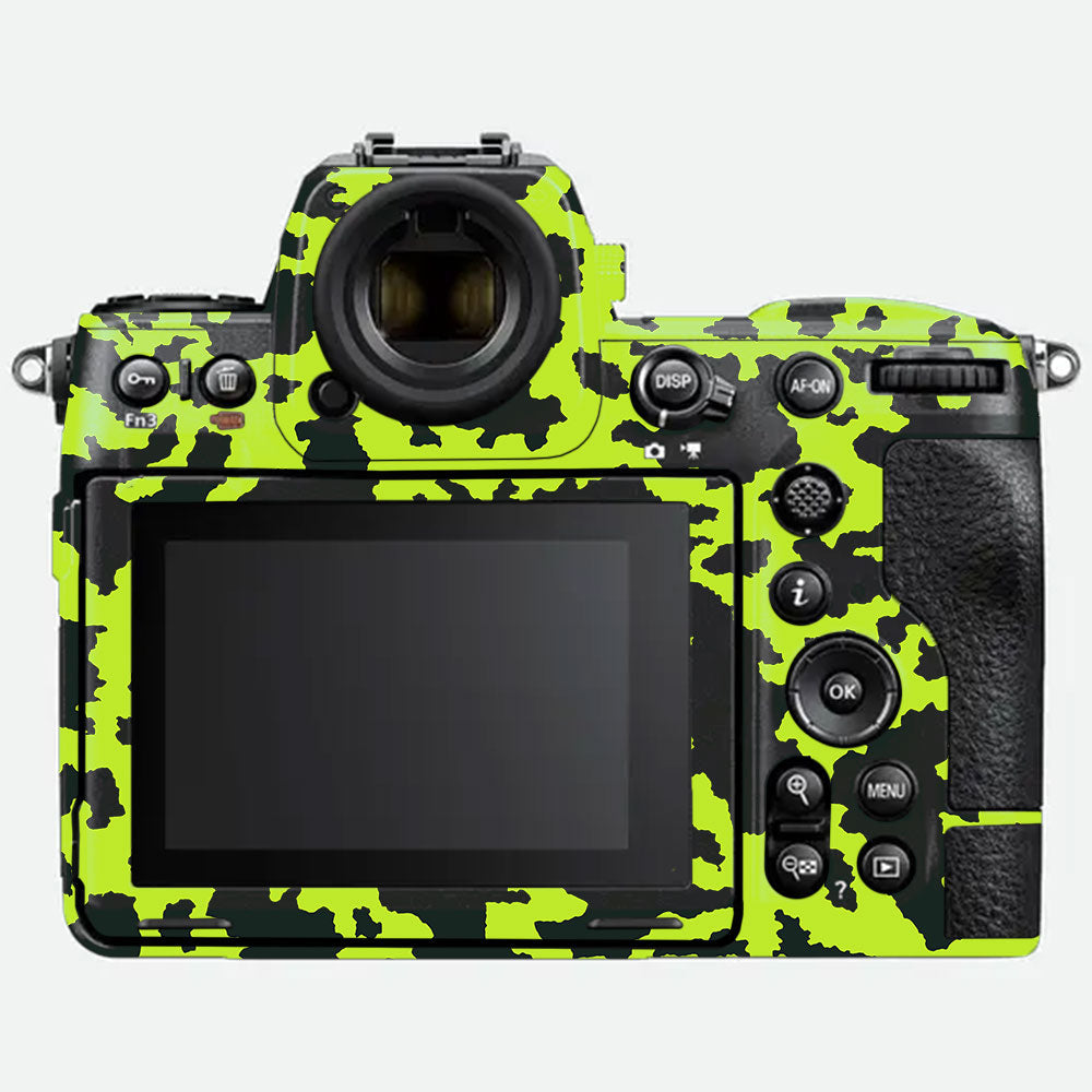 Neon Green Splatter Nikon Z8 Camera Skin