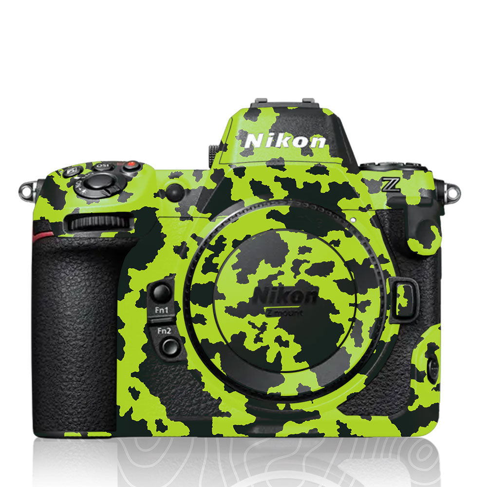 Neon Green Splatter Nikon Z8 Camera Skin