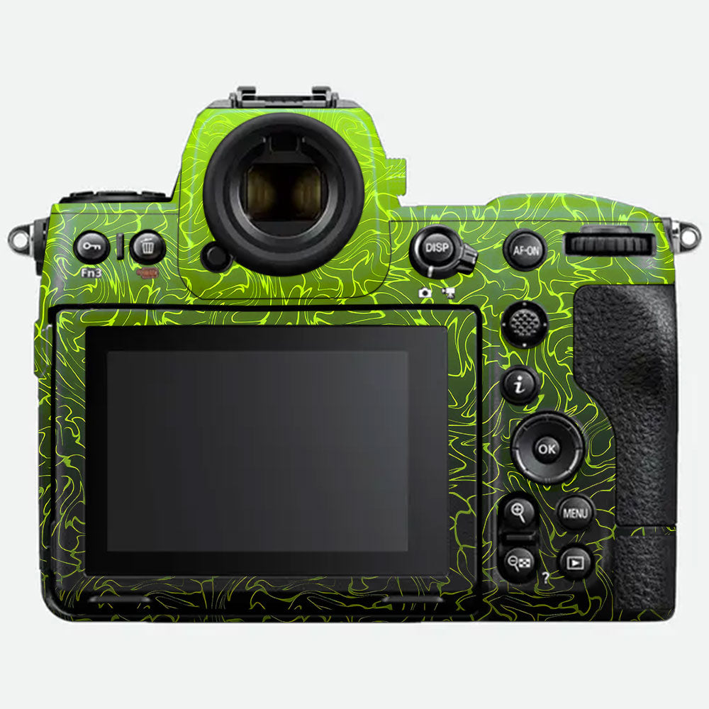 Lime Yellow to Black Gradient Nikon Z8 Camera Skin