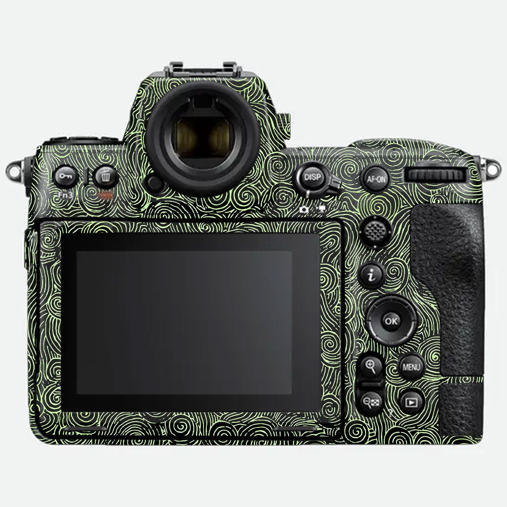Green Spirals Nikon Z8 Camera Skin