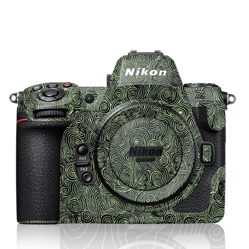Green Spirals Nikon Z8 Camera Skin