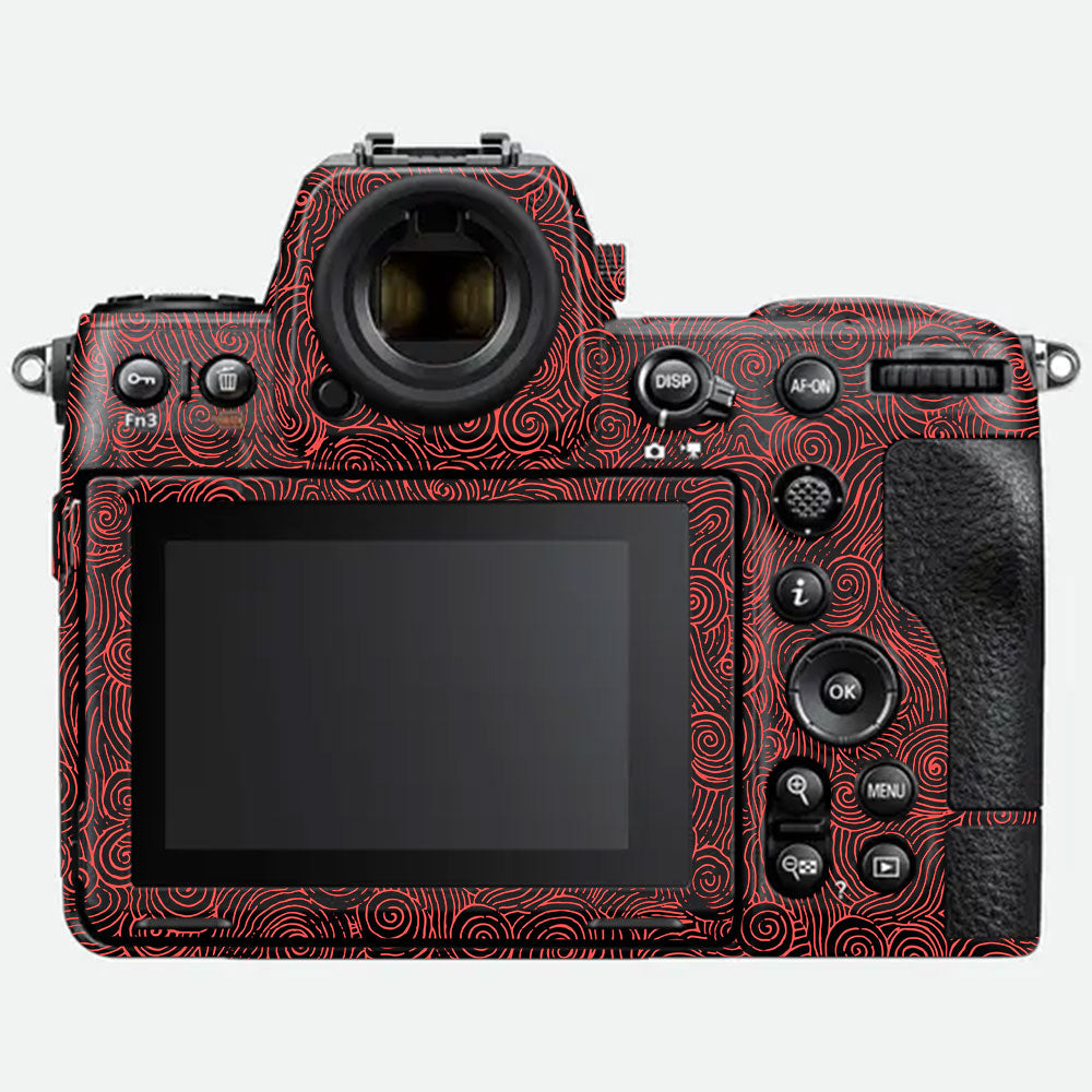 Red Spirals Nikon Z8 Camera Skin