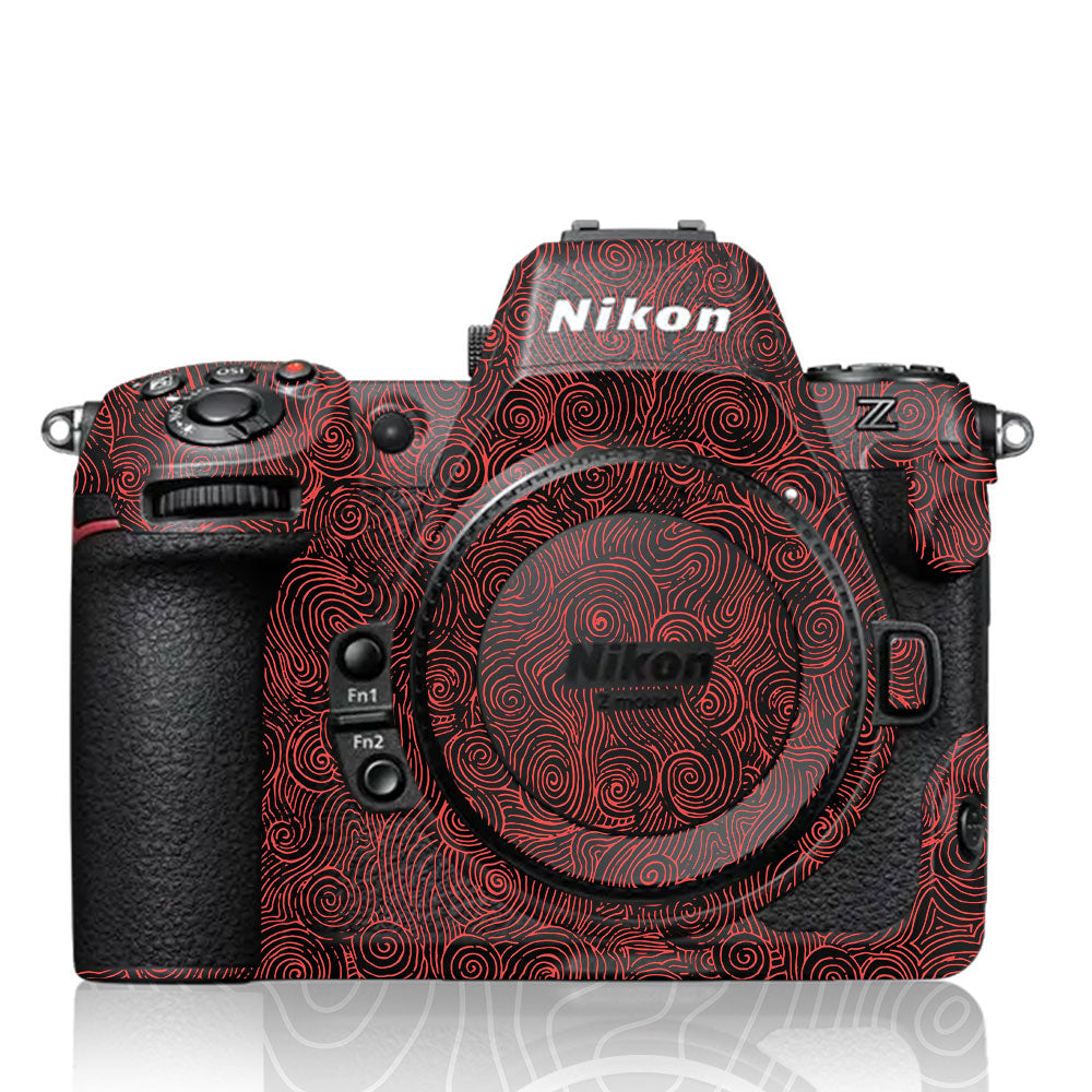 Red Spirals Nikon Z8 Camera Skin