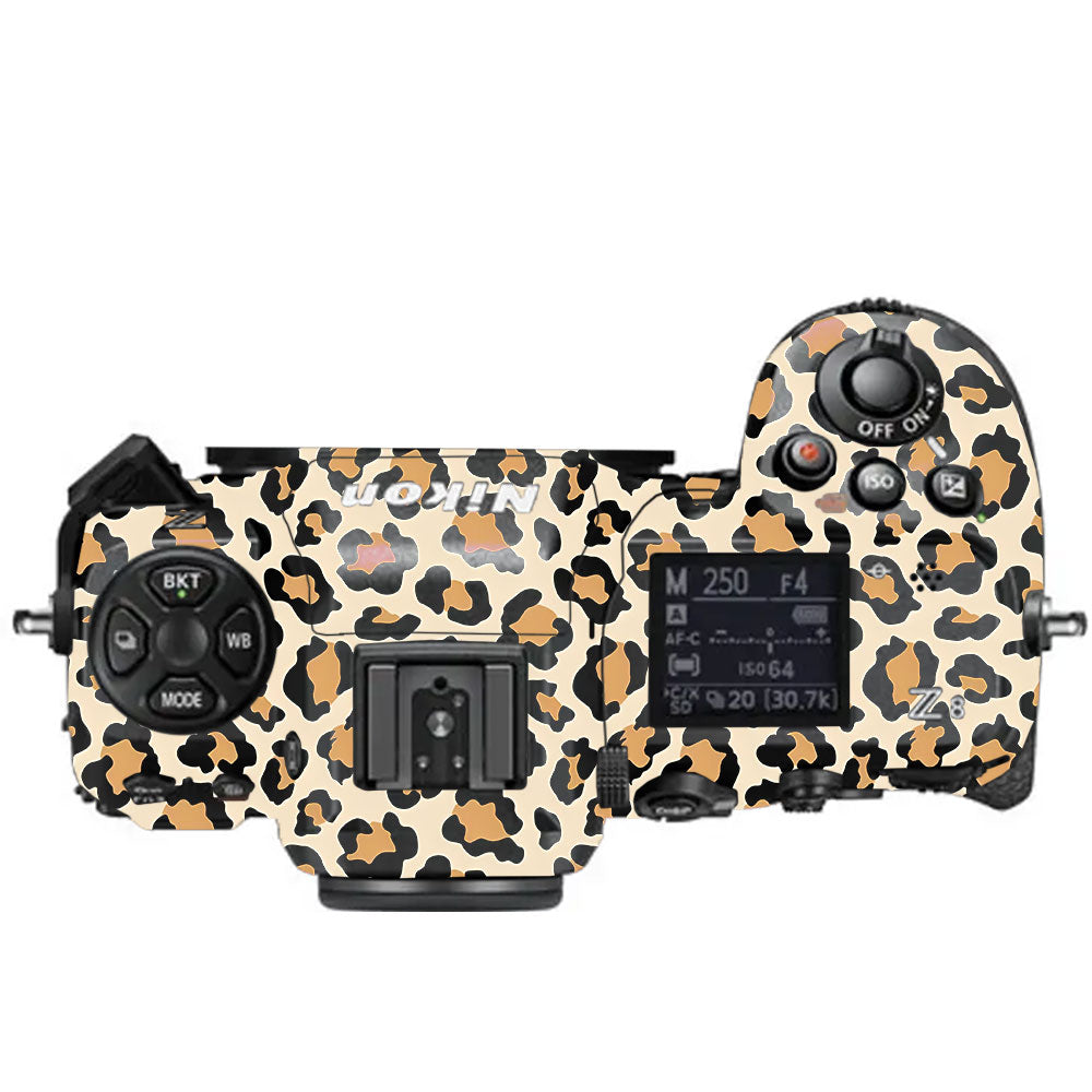 Sandy Leopard Spots Nikon Z8 Camera Skin