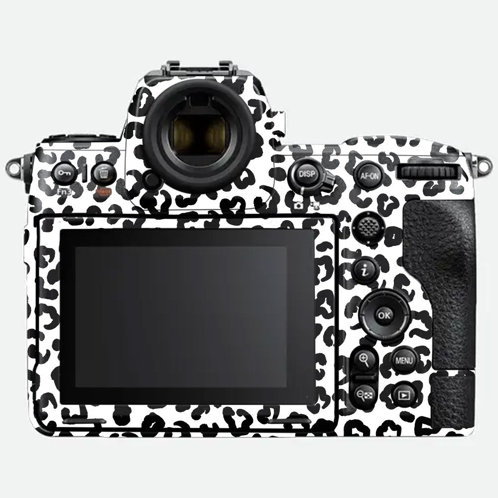 White Leopard Nikon Z8 Camera Skin