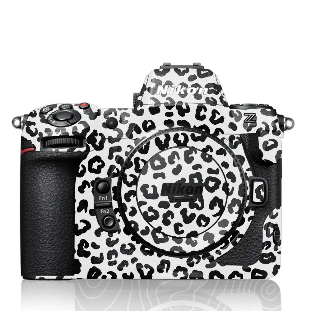 White Leopard Nikon Z8 Camera Skin
