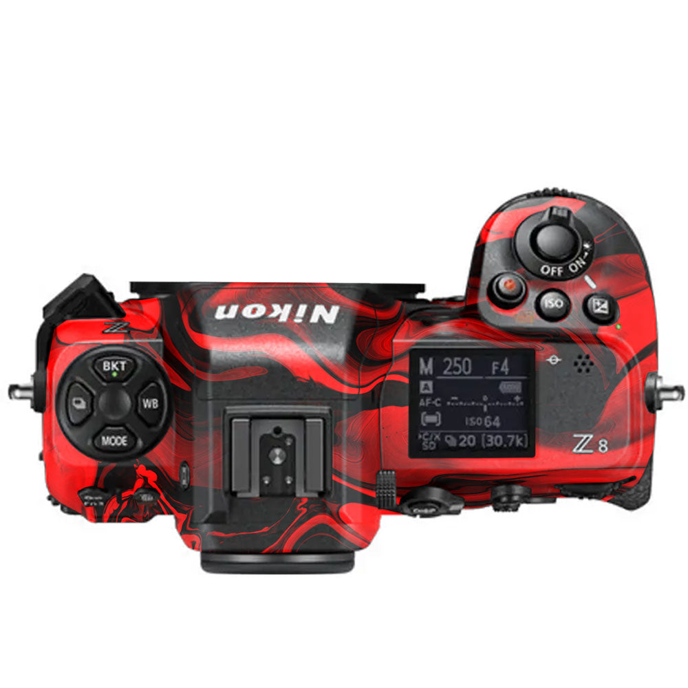 Red Lava Flow Nikon Z8 Camera Skin