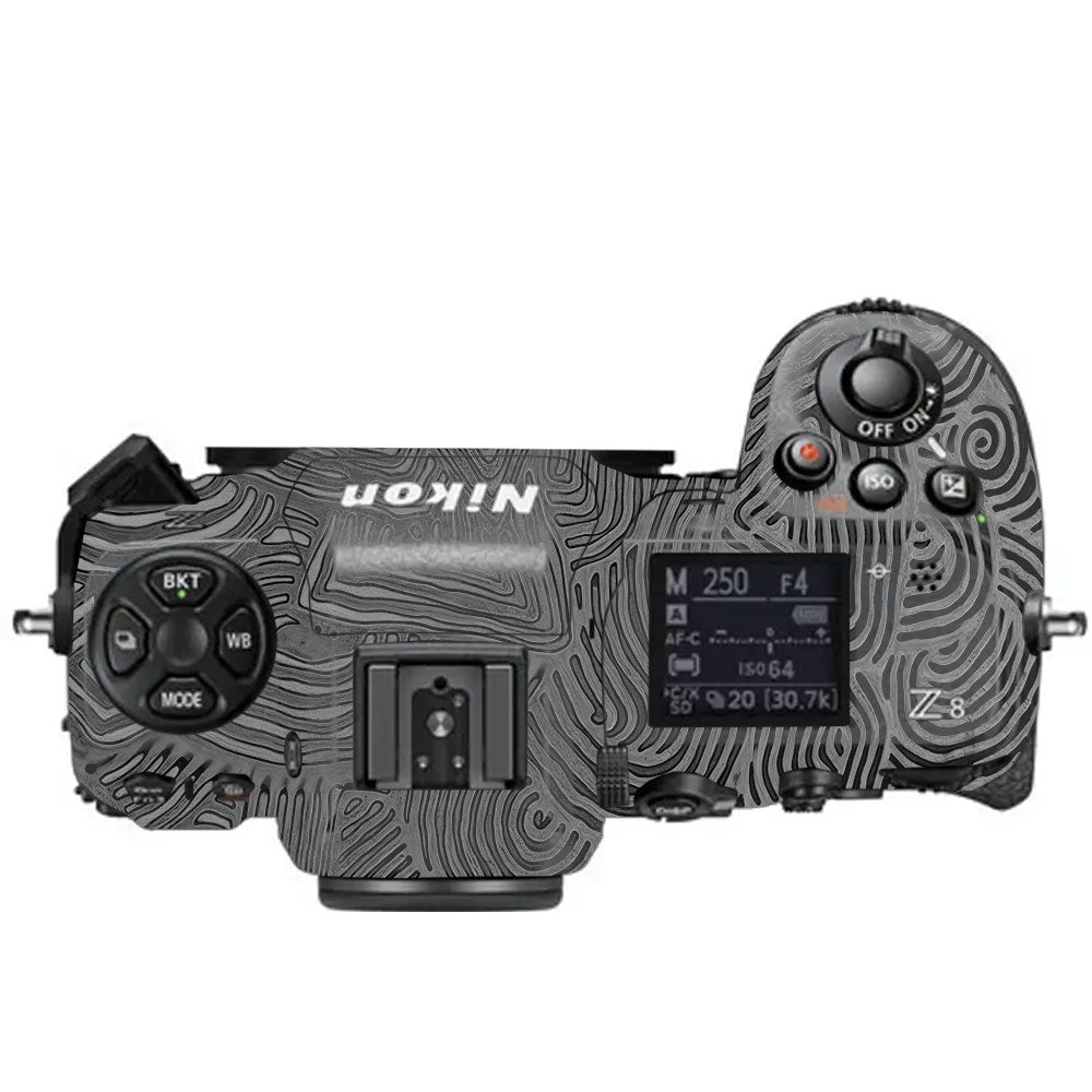 Monochrome Line Maze Nikon Z8 Camera Skin