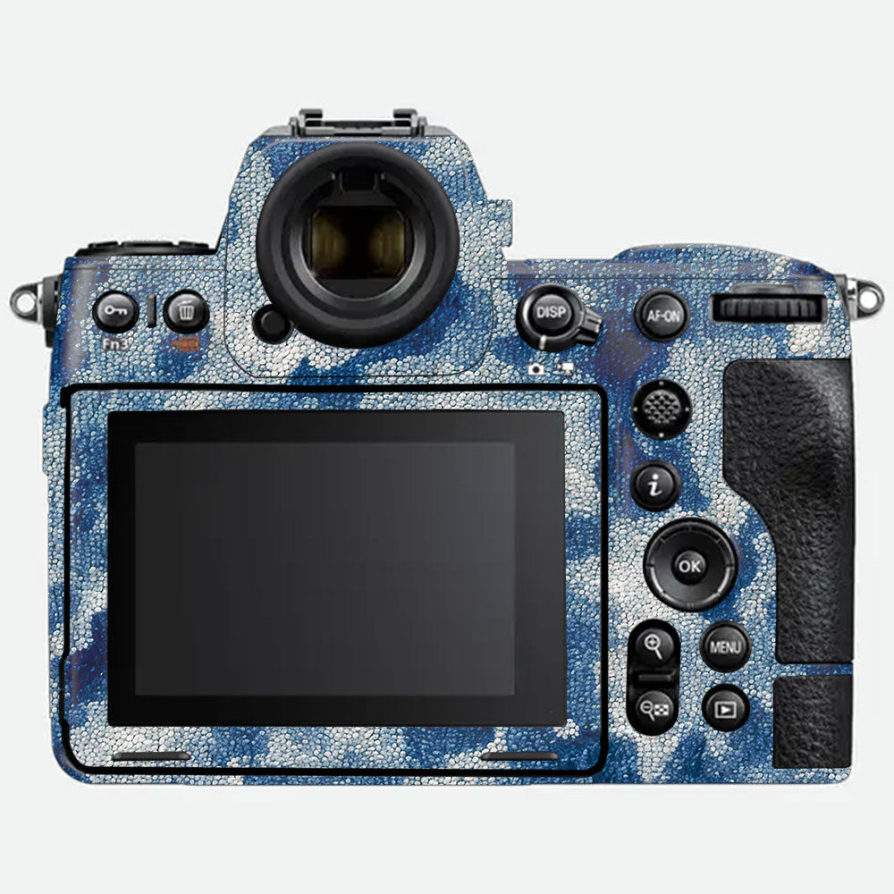Blue Watercolor Fabric Nikon Z8 Camera Skin