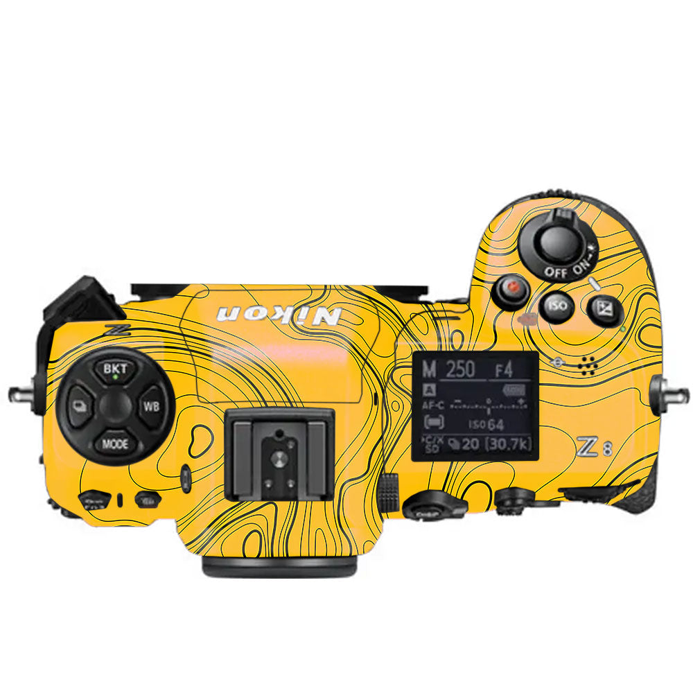 Topographic Map Pattern Nikon Z8 Camera Skin