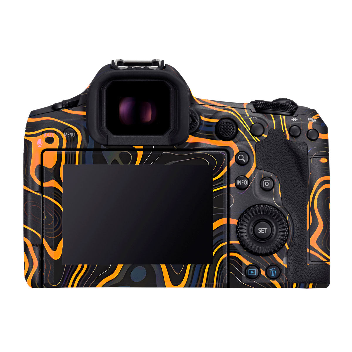 Amber Topographic Waves Canon EOS R5 Mark II Camera Skins