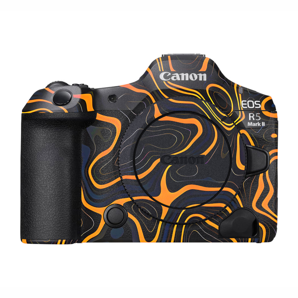 Amber Topographic Waves Canon EOS R5 Mark II Camera Skins