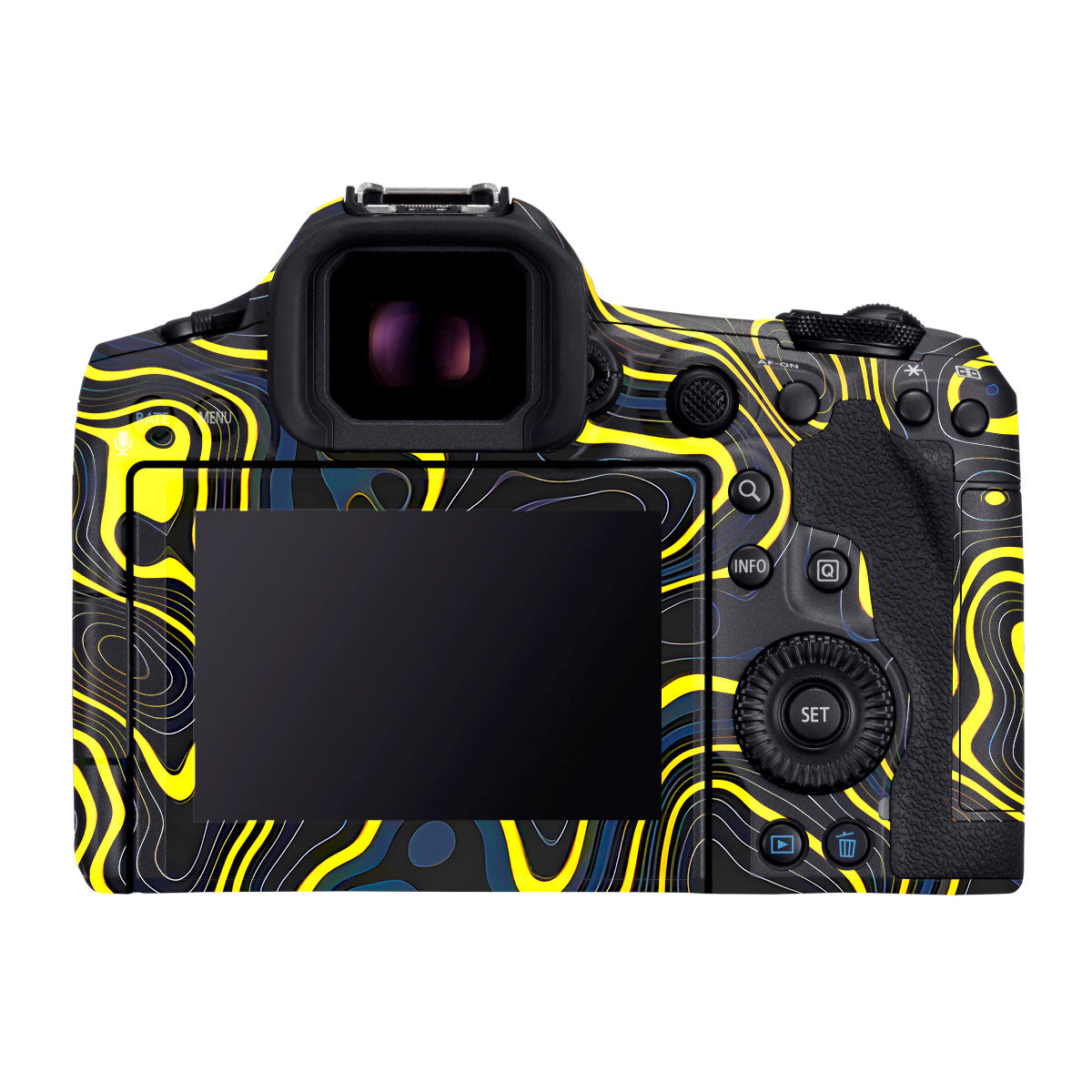Neon Lava Contours Canon EOS R5 Mark II Camera Skins