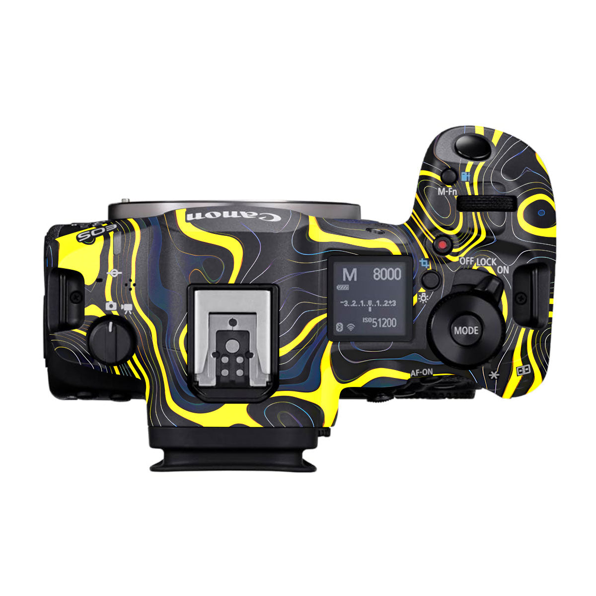 Neon Lava Contours Canon EOS R5 Mark II Camera Skins