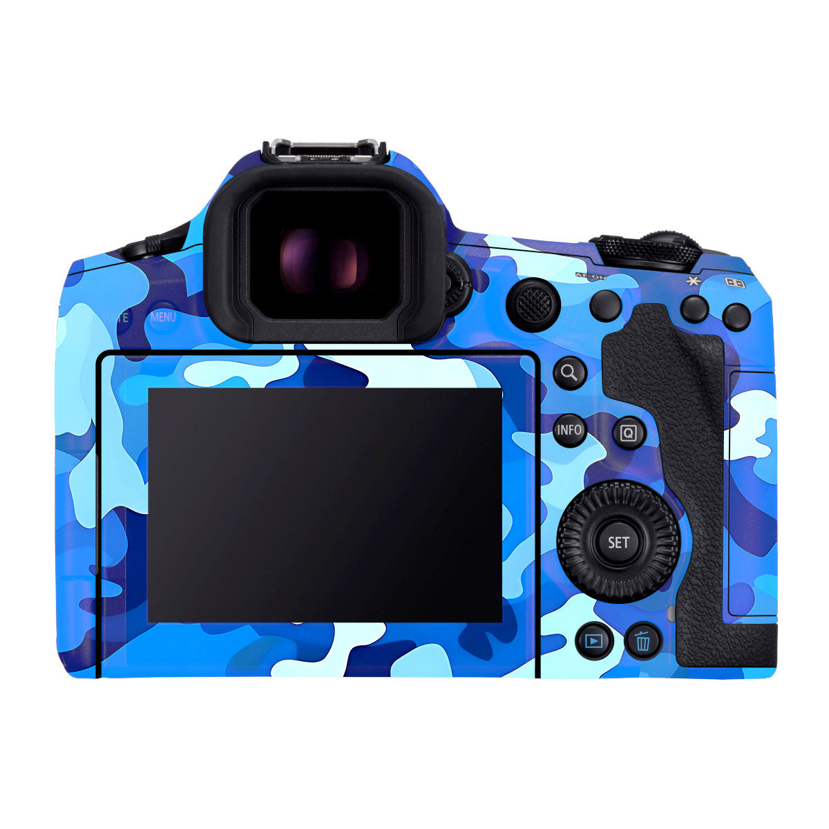 Arctic Blue Camo Pattern Canon EOS R5 Mark II Camera Skins