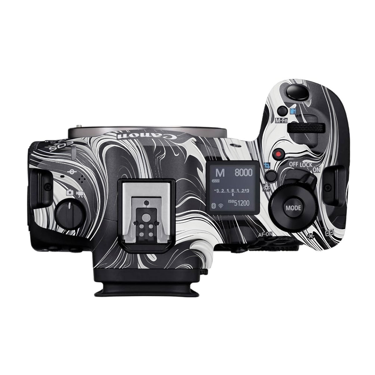 Black and White Marble Canon EOS R5 Mark II Camera Skins
