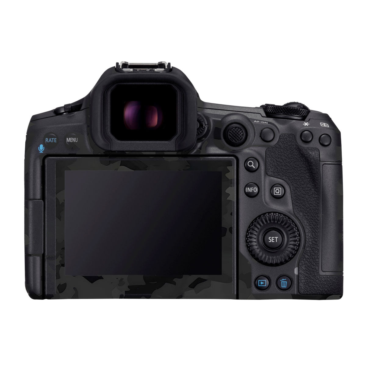 Black Camouflage Canon EOS R5 Mark II Camera Skins