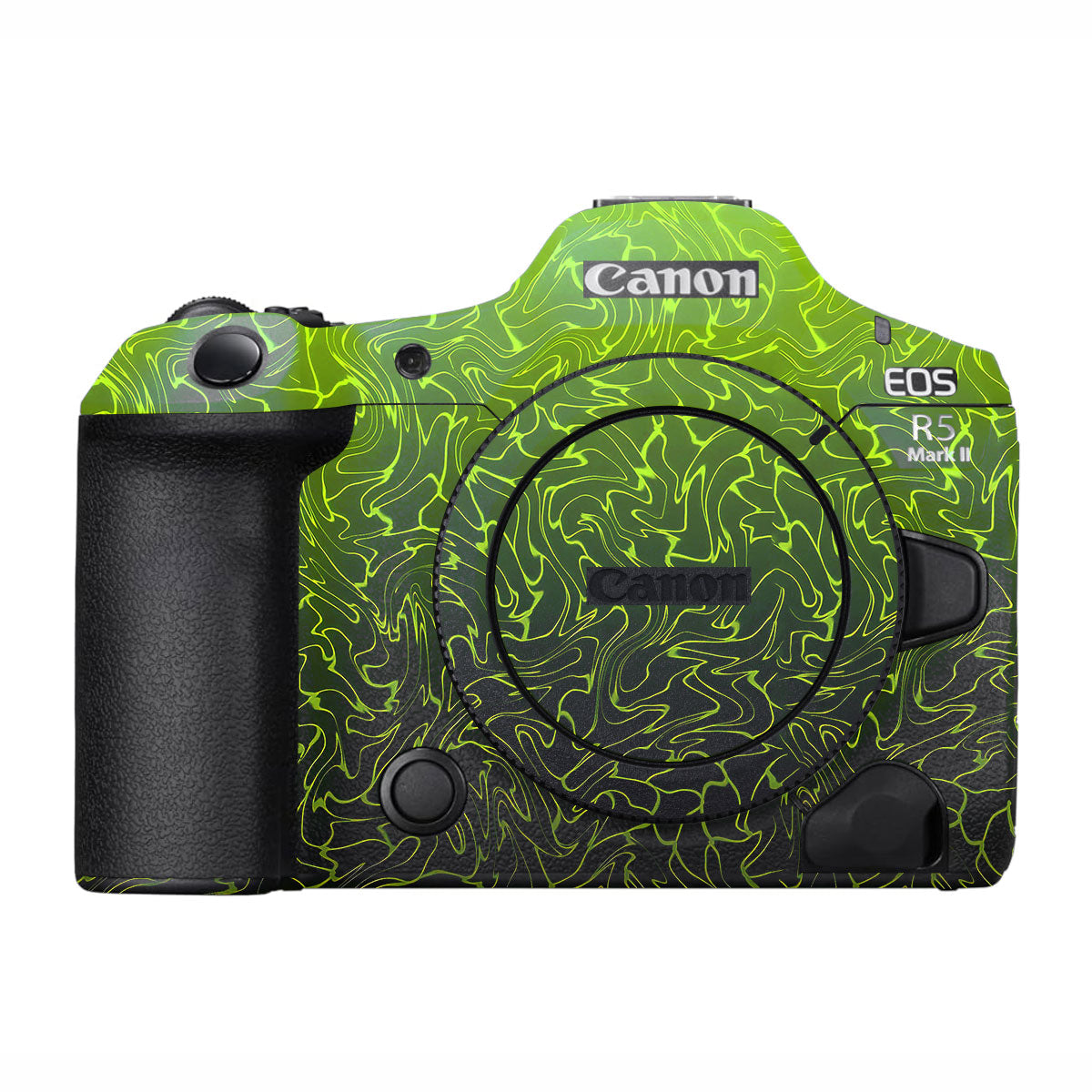 Lime Yellow to Black Gradient Canon EOS R5 Mark II Camera Skins