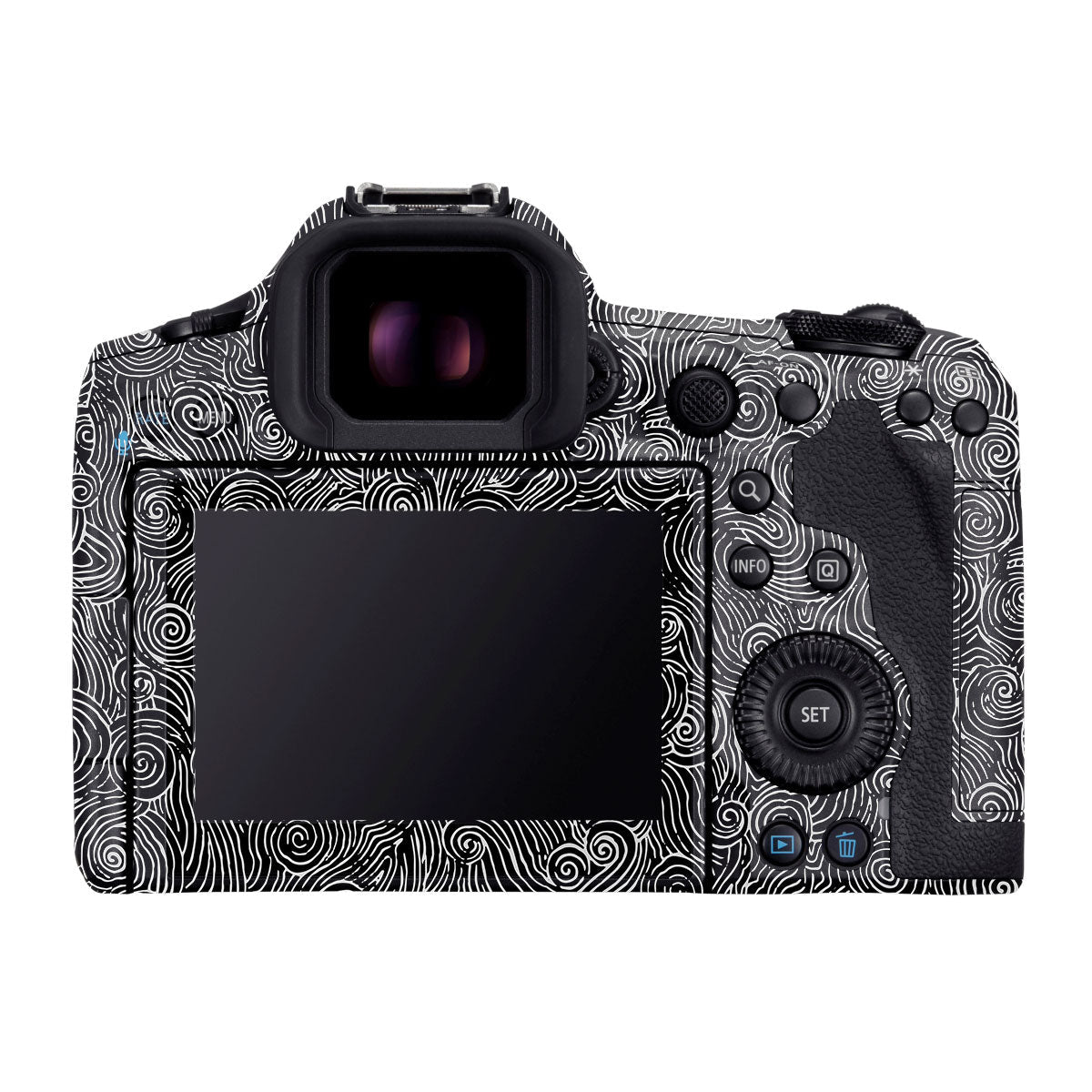 White Spirals Canon EOS R5 Mark II Camera Skins