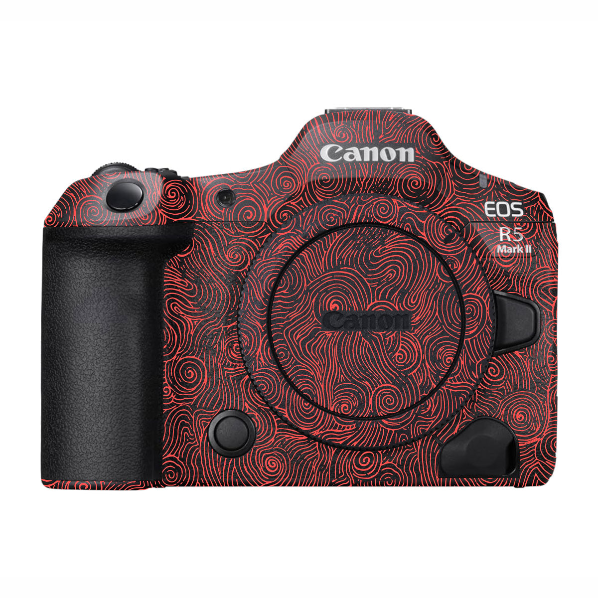 Red Spirals Canon EOS R5 Mark II Camera Skins