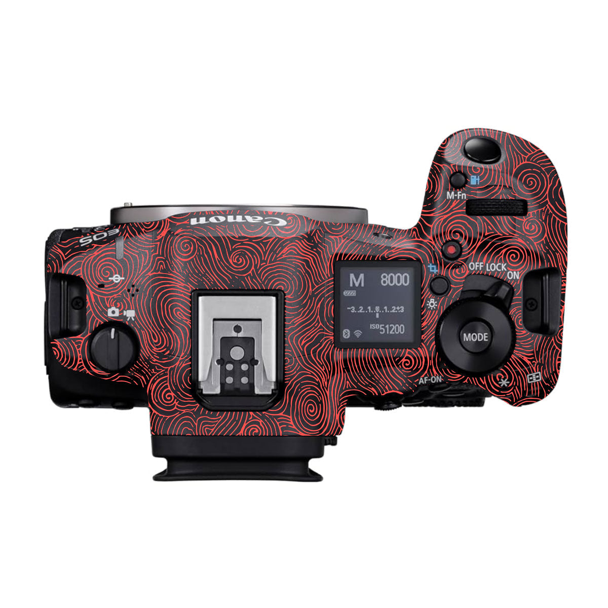 Red Spirals Canon EOS R5 Mark II Camera Skins