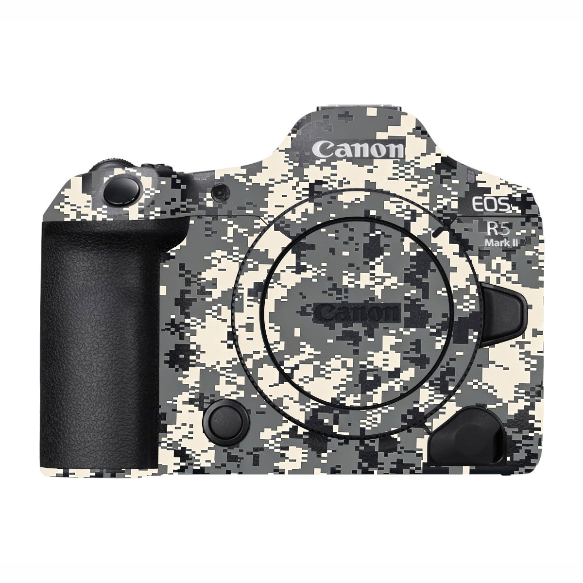 Grey Black Pixel Canon EOS R5 Mark II Camera Skins
