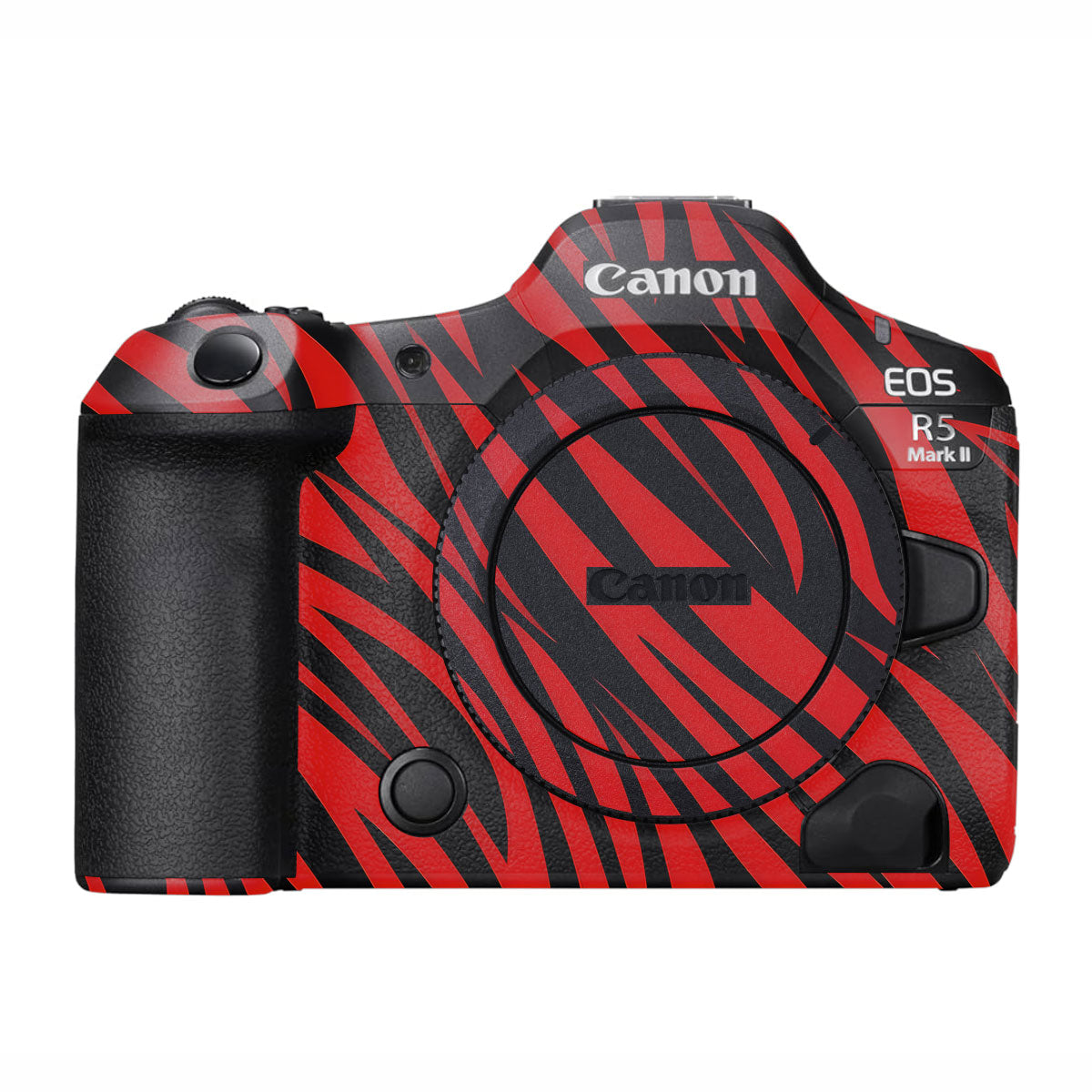 Red and Black Stripes Canon EOS R5 Mark II Camera Skins
