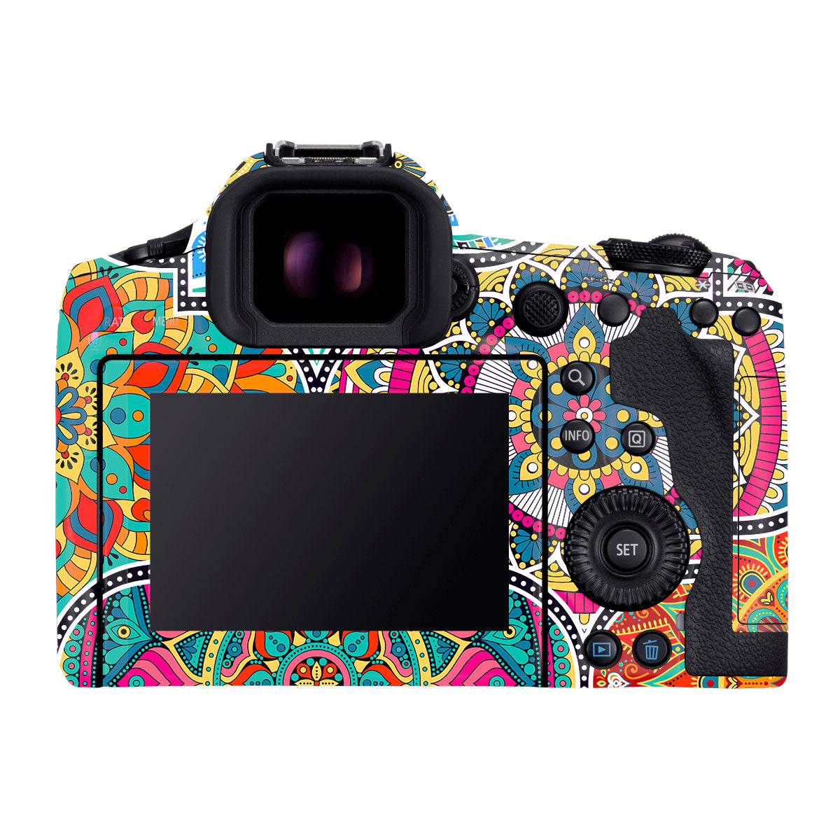 Boho Mandala Tile Pattern Canon EOS R5 Mark II Camera Skins