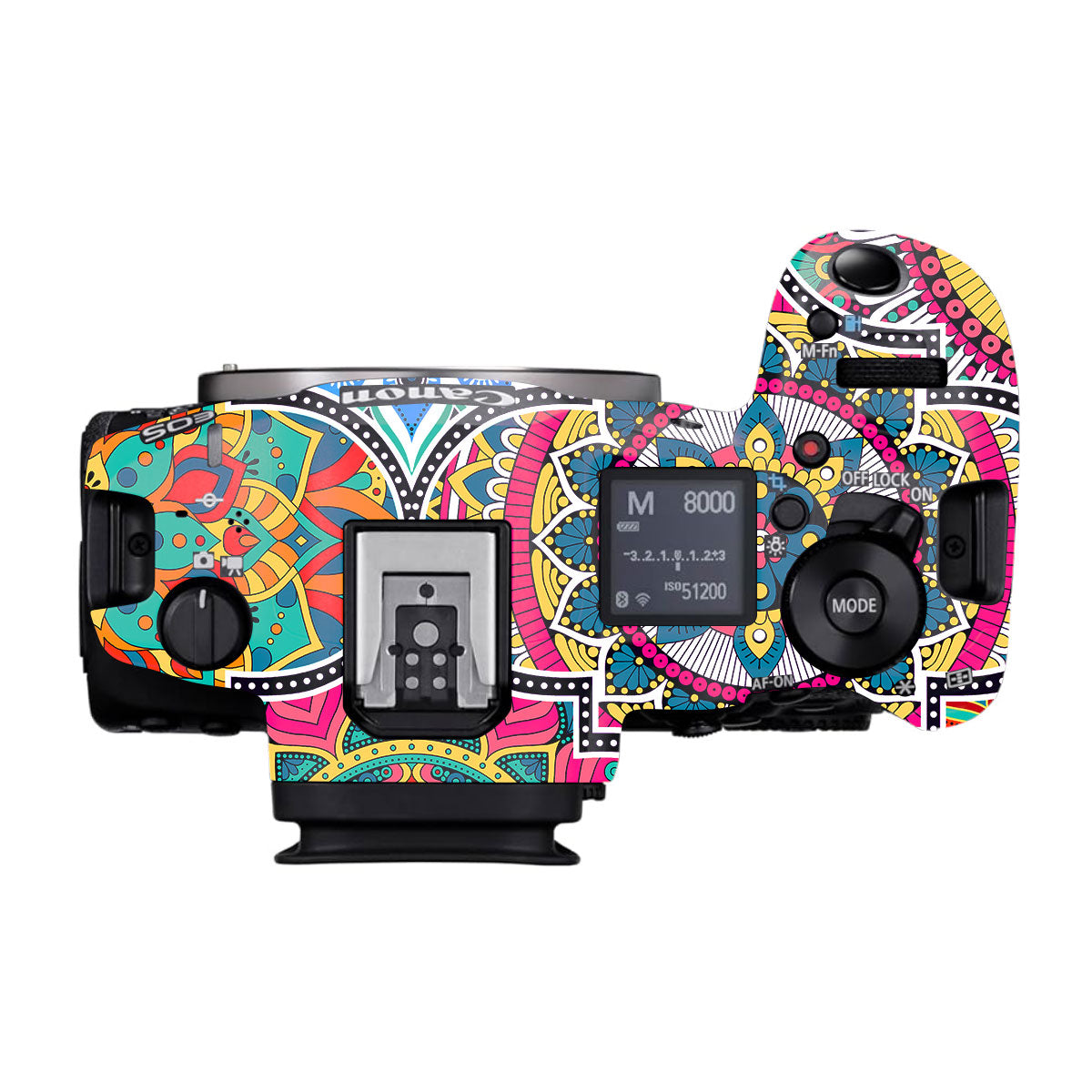Boho Mandala Tile Pattern Canon EOS R5 Mark II Camera Skins