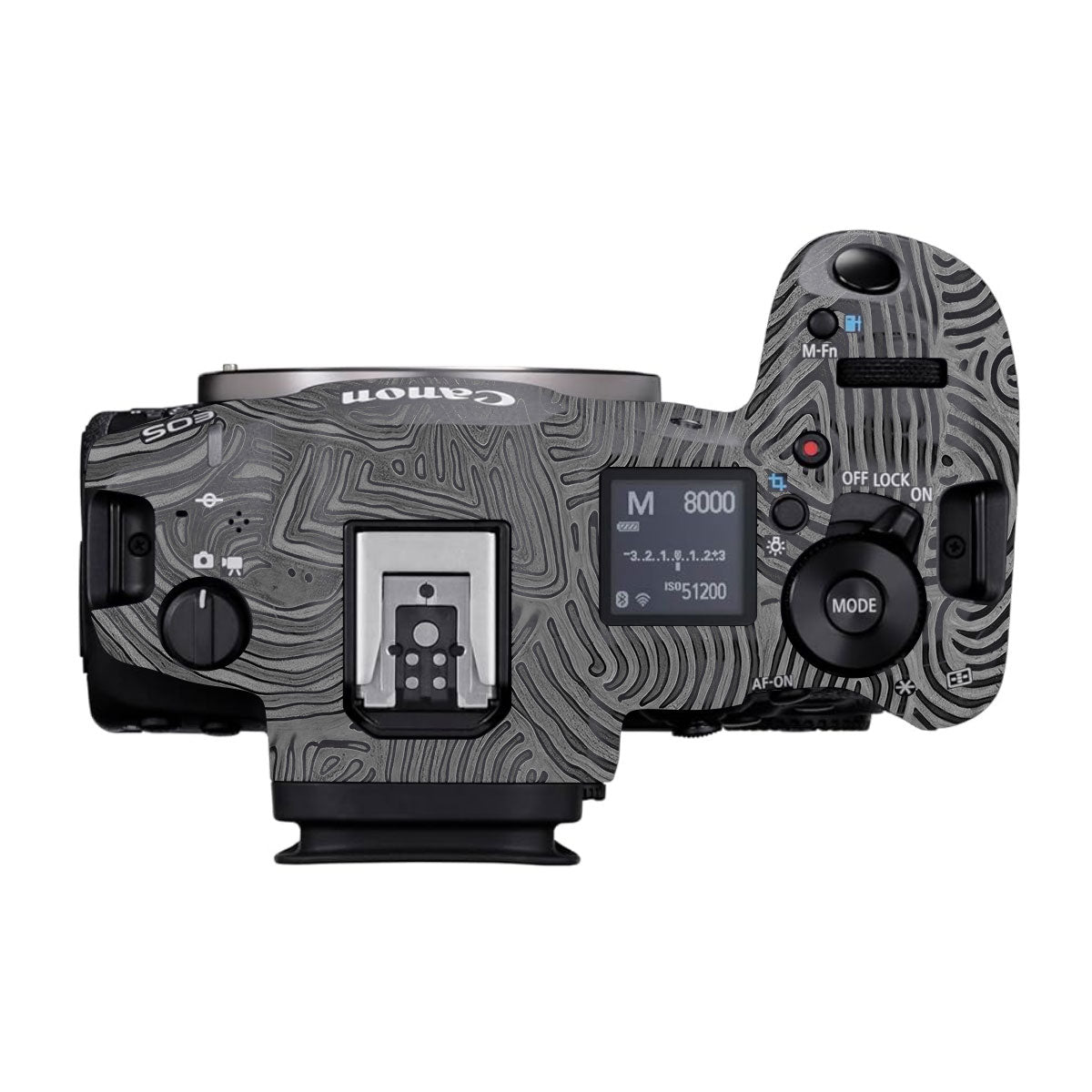 Monochrome Line Maze Canon EOS R5 Mark II Camera Skins