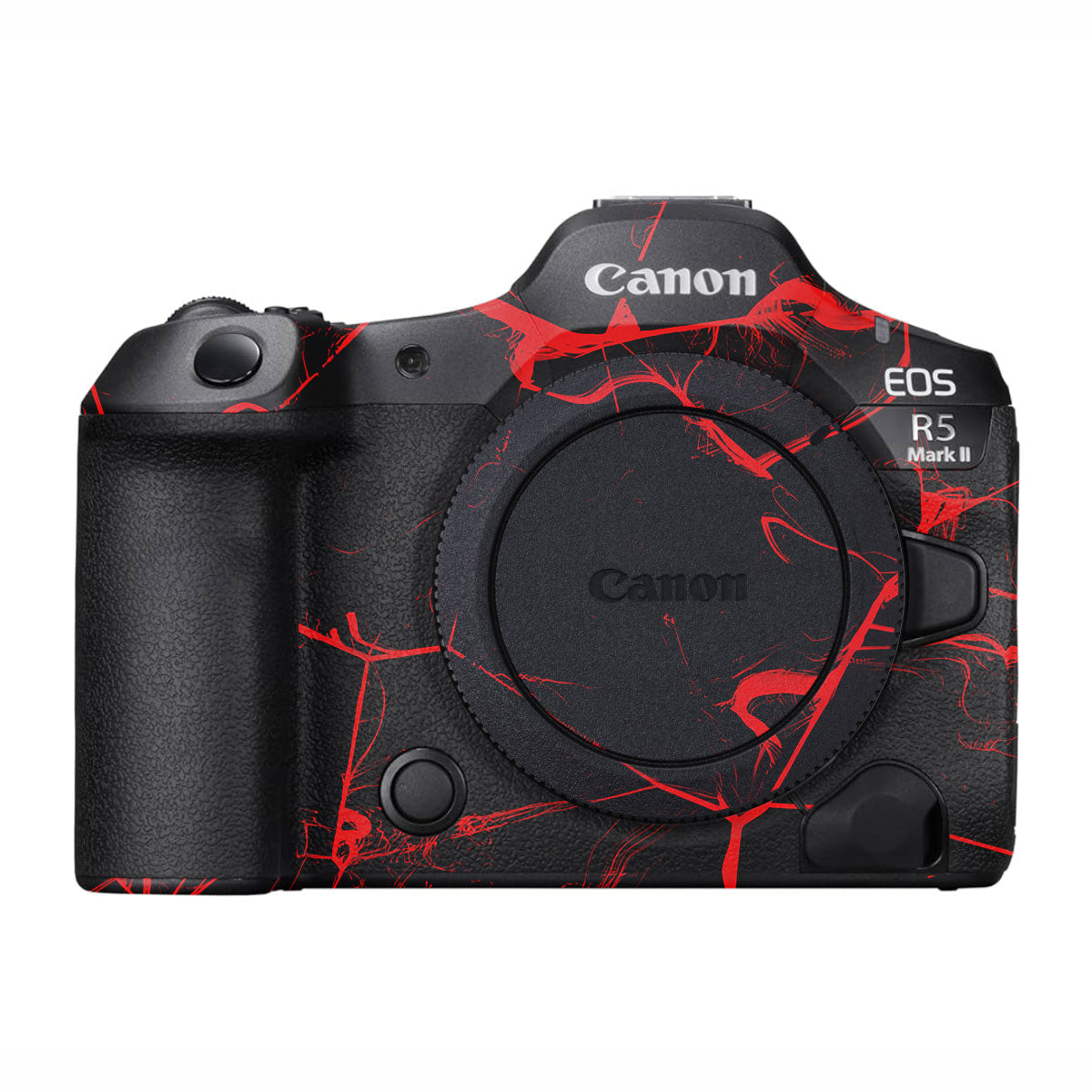 Red Neural Grid Canon EOS R5 Mark II Camera Skins